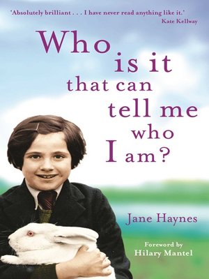 cover image of Who Is It That Can Tell Me Who I Am?
